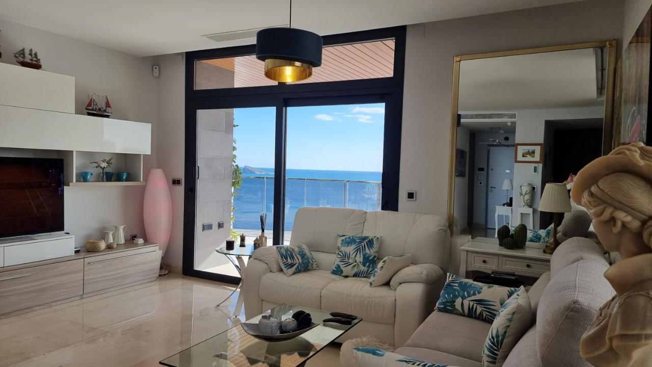 Sunset Waves Benidorm Julieta Vistas Al Mar Premium 200 Mt2 Con Jacuzzi En Terraza 아파트 외부 사진