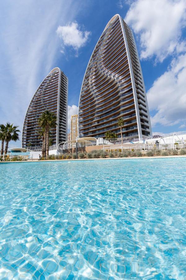Sunset Waves Benidorm Julieta Vistas Al Mar Premium 200 Mt2 Con Jacuzzi En Terraza 아파트 외부 사진