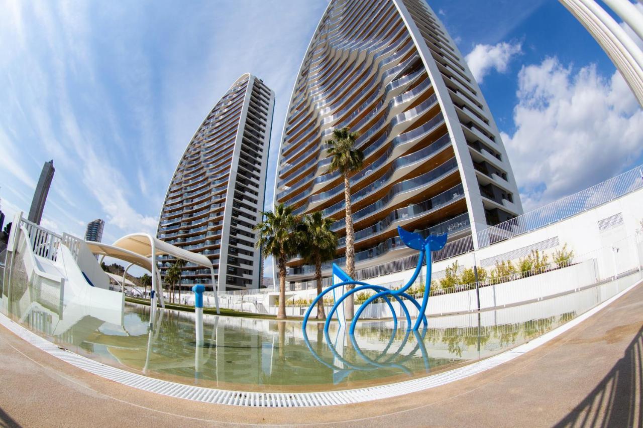 Sunset Waves Benidorm Julieta Vistas Al Mar Premium 200 Mt2 Con Jacuzzi En Terraza 아파트 외부 사진